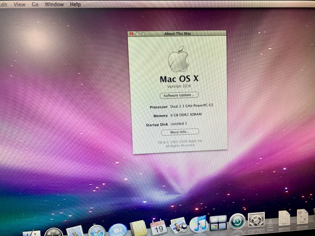 software upgrade for power mac g5 2005 version 10.5.8